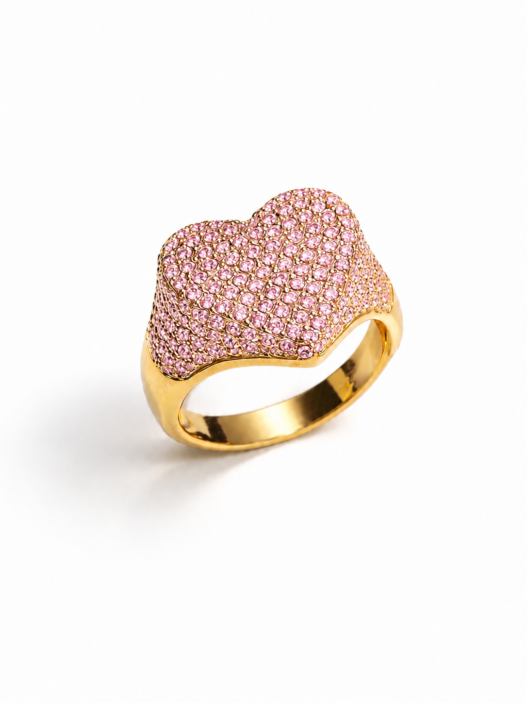 Anello Cuore Pavé
