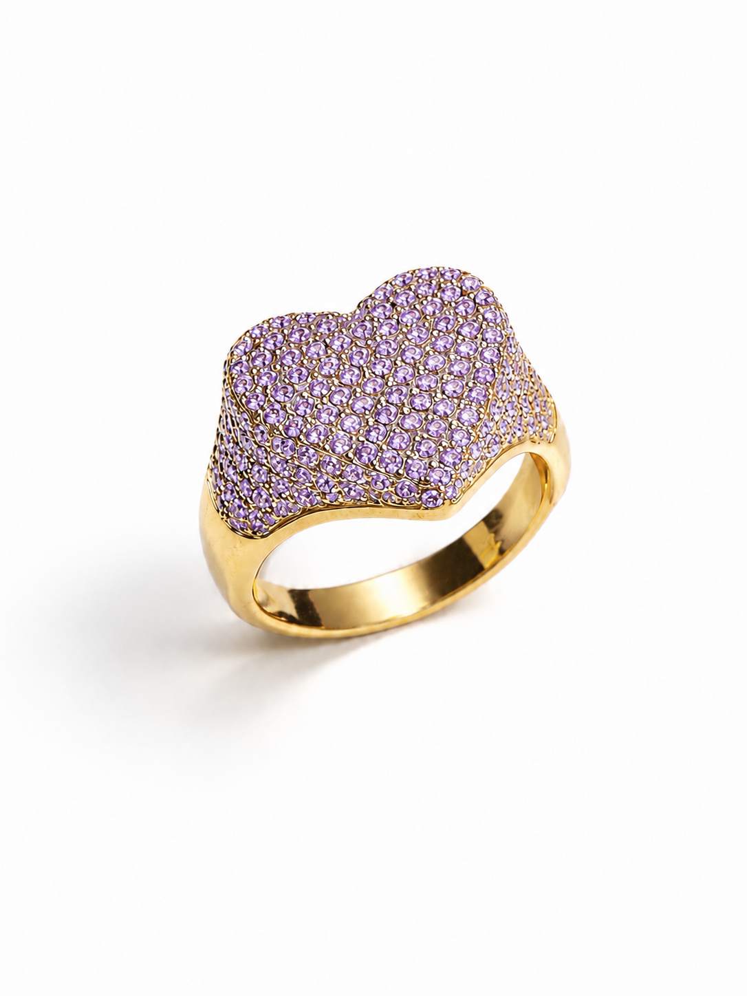 Anello Cuore Pavé
