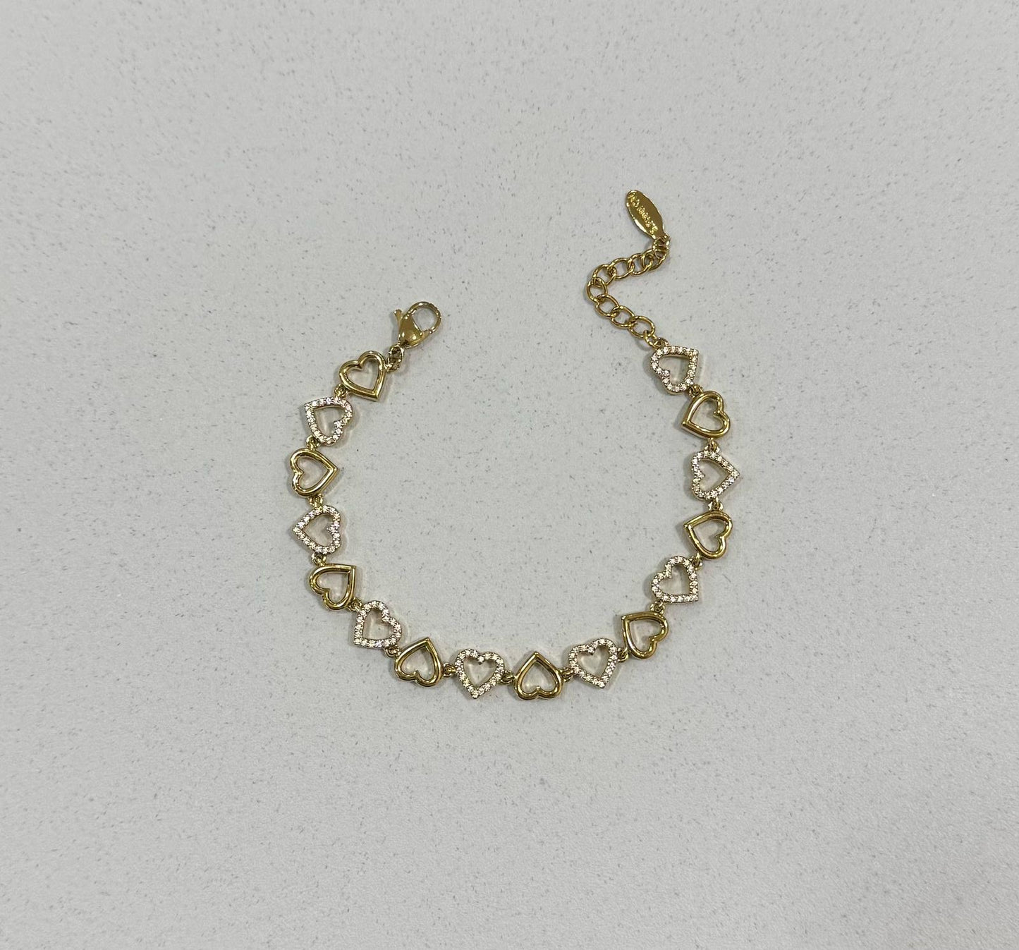 Bracciale cuori aperti