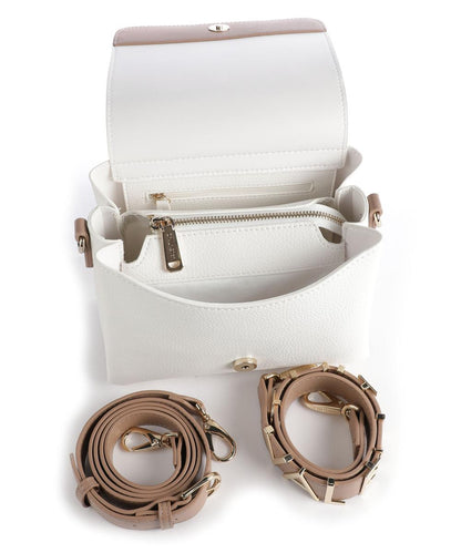 Borsa Alexia Valentino bianco cuoio con pattina