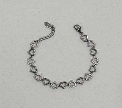 Bracciale cuori aperti