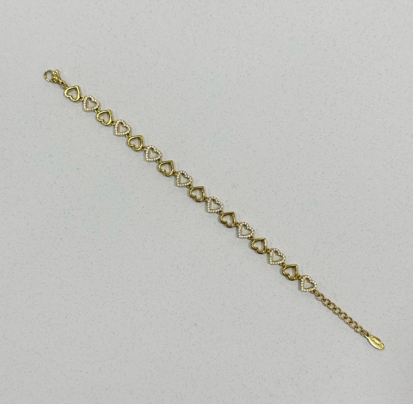 Bracciale cuori aperti