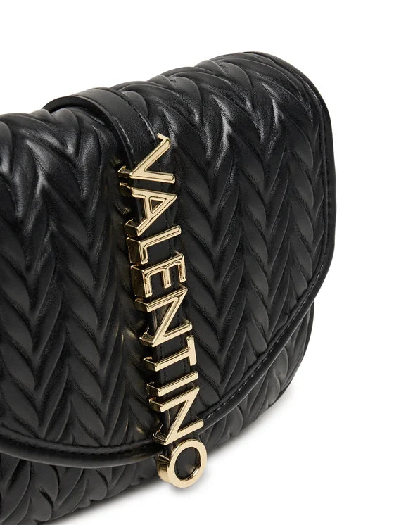 Borsa Valentino Fania Re con tracolla e pattina Nera
