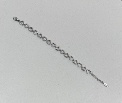 Bracciale cuori aperti