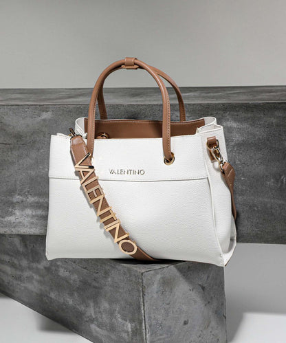 Borsa Alexia Valentino Bianca Cuoio