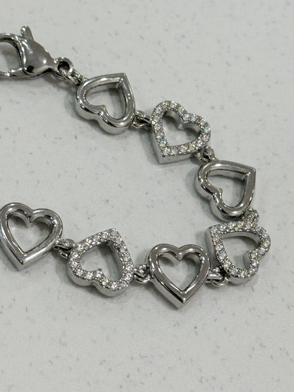 Bracciale cuori aperti