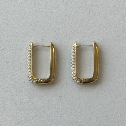 Orecchini Hoop Square Lux